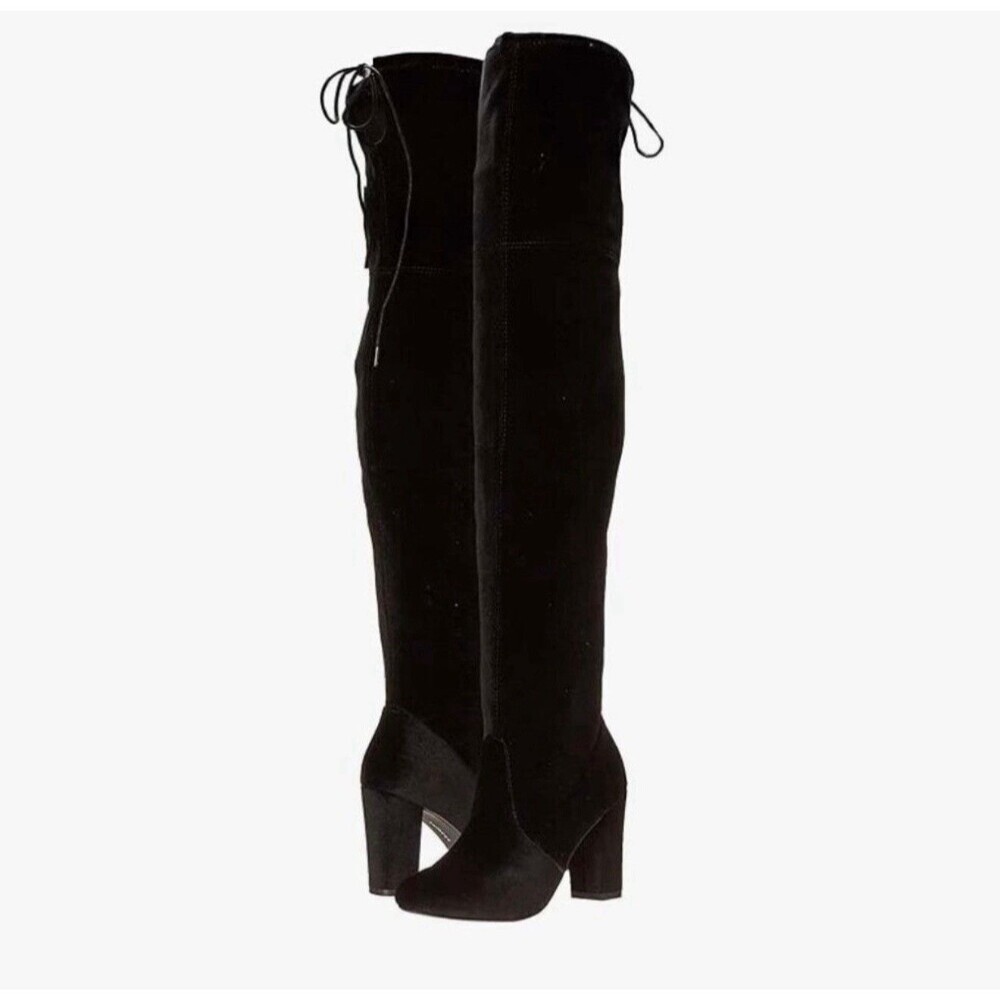 Chinese Laundry Women's King Suedette Thigh High Black Boots Size 9